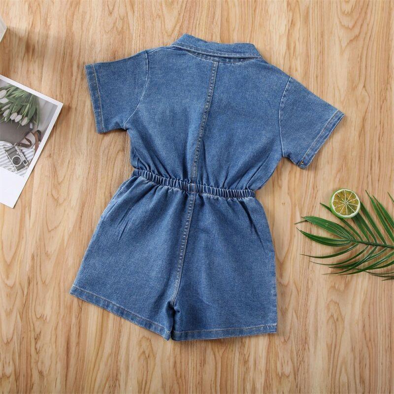 Denim Pocket Romper