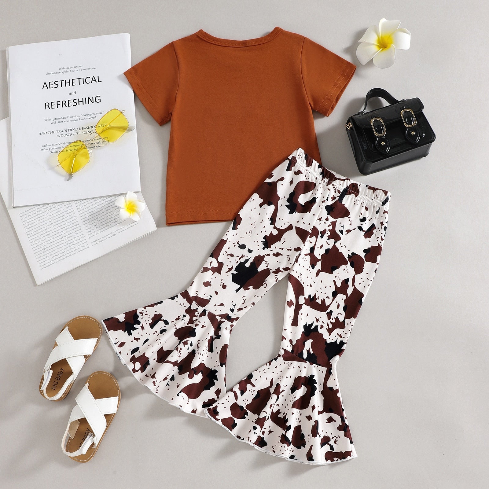 Wild Babe Western Cow Print Outfit