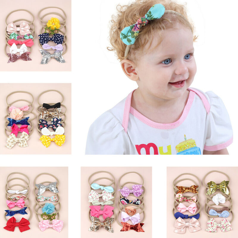 10 Pack Bow Headbands