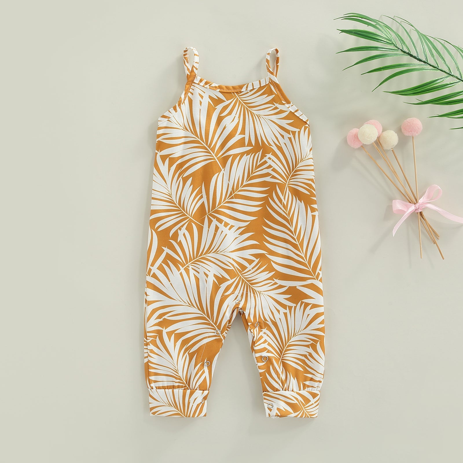 Leaf Palm Tree Jumpsuit (4 Colors)