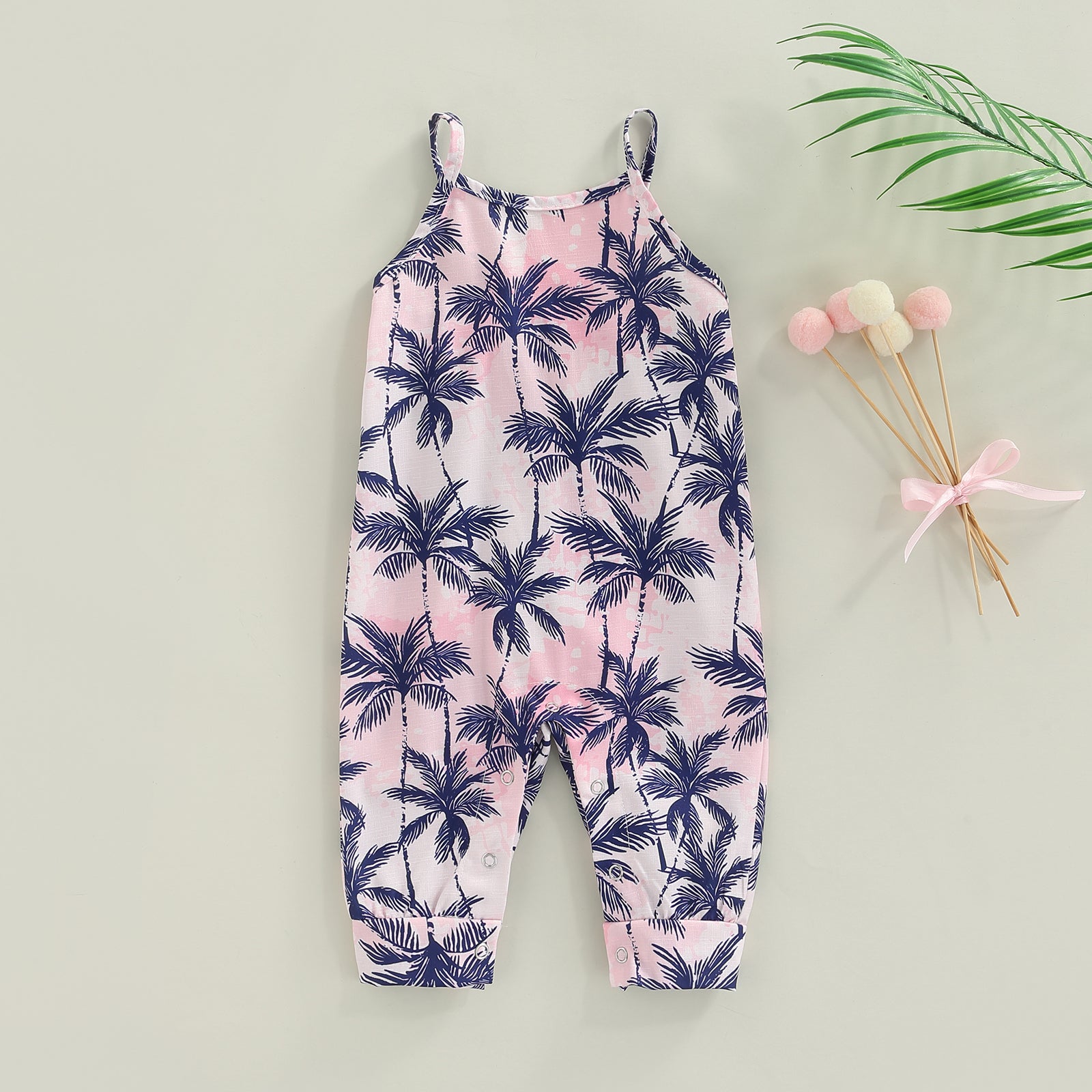 Leaf Palm Tree Jumpsuit (4 Colors)