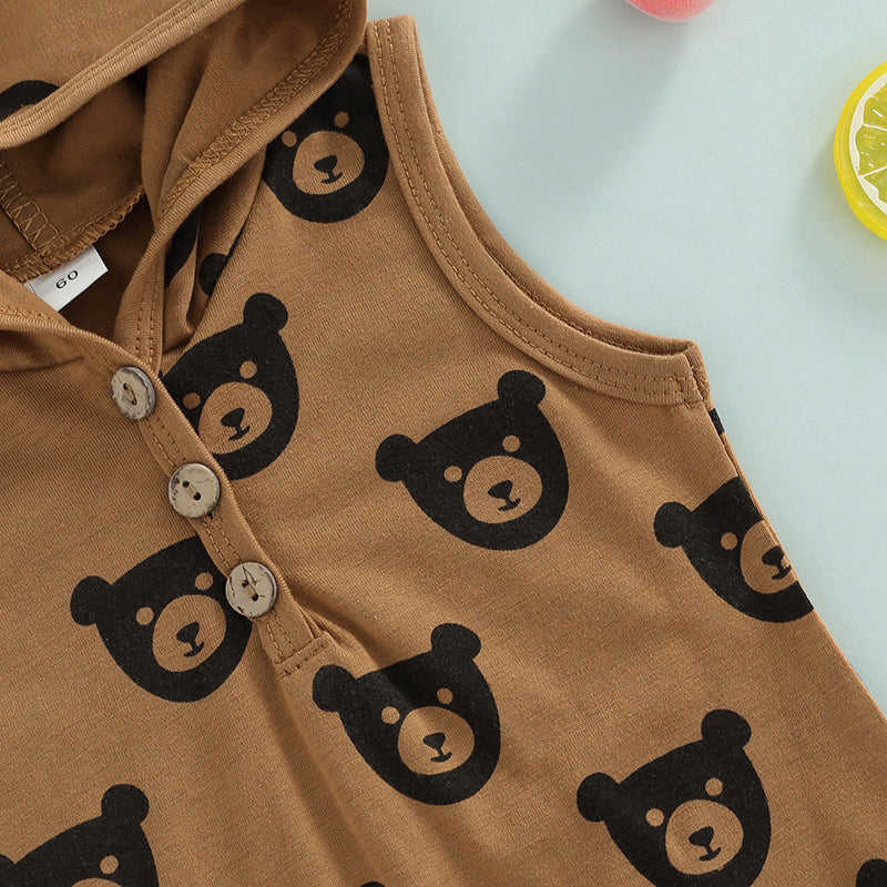 Beary Cute Hooded Romper