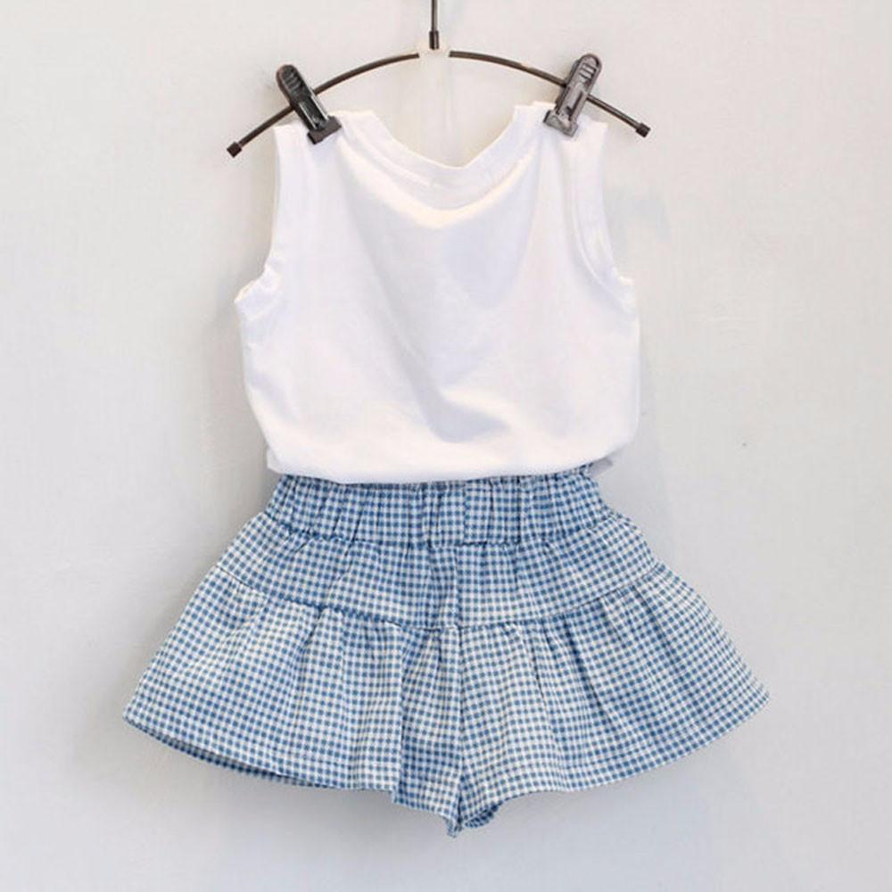 Summer Girl Plaid Set