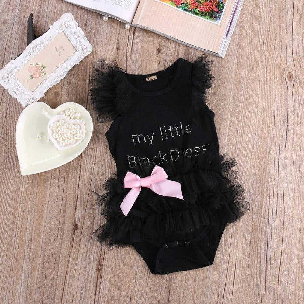 Little Black Dress Tutu Onesie