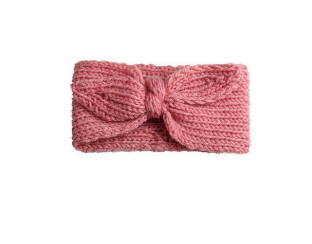 Knitted Bow Headband