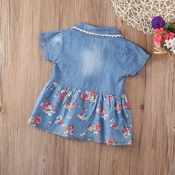 Floral Denim Dress