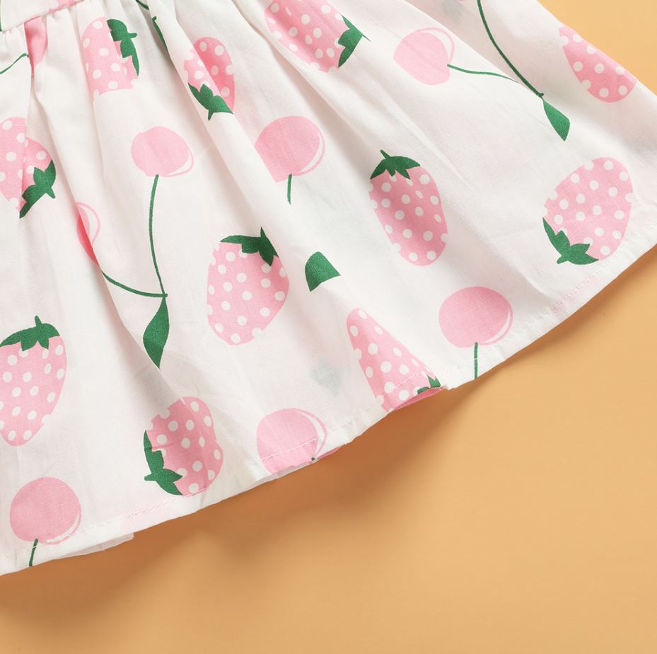 Strawberry Dress with Matching Bag