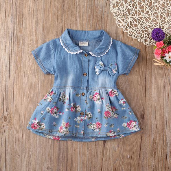 Floral Denim Dress