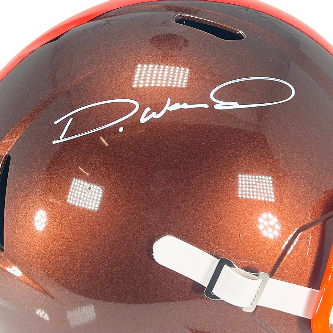 Denzel Ward Signed Cleveland Browns Flash Speed Full-Size Replica Football Helmet (Beckett)