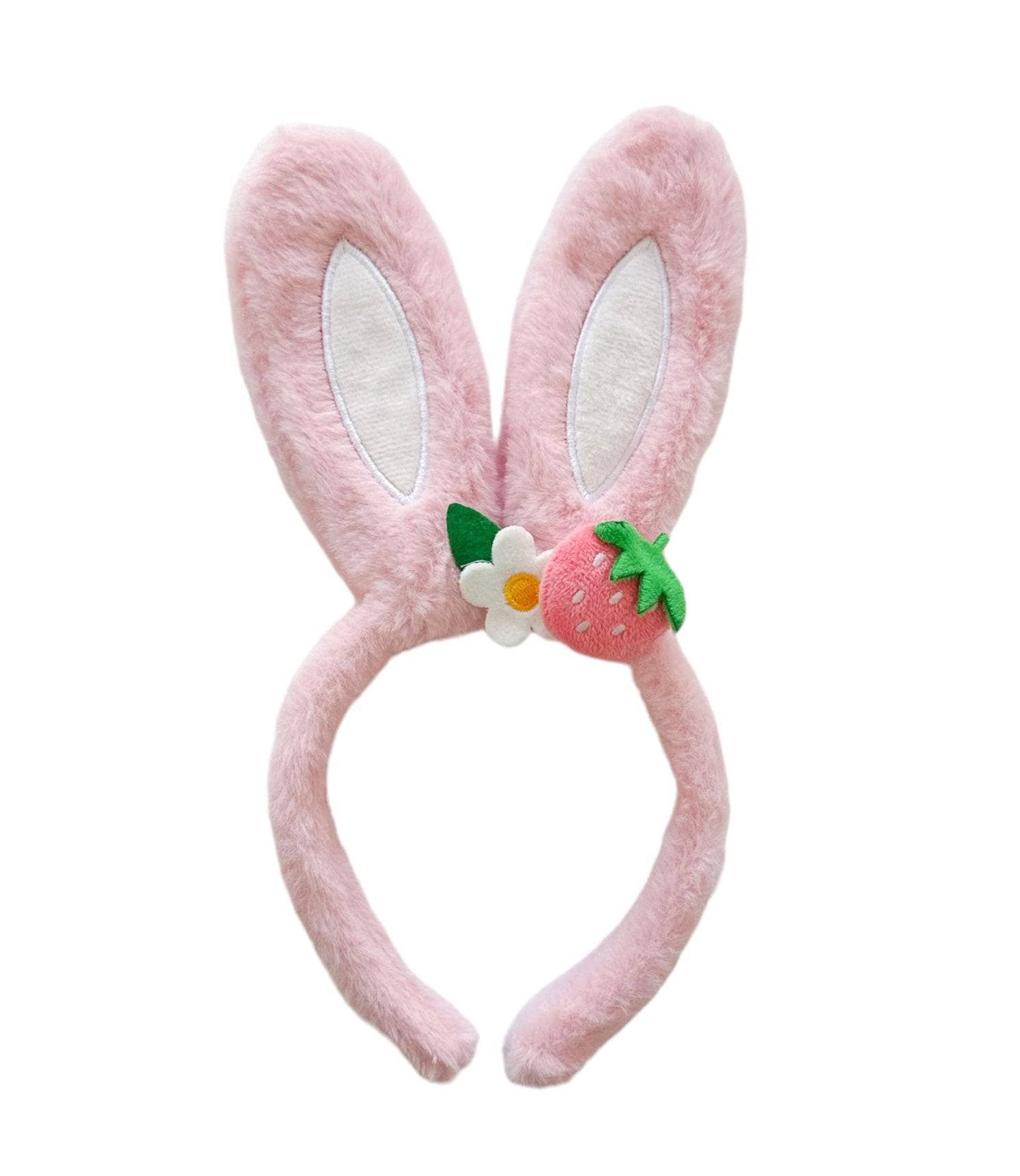 Plush Bunny Floral Headband