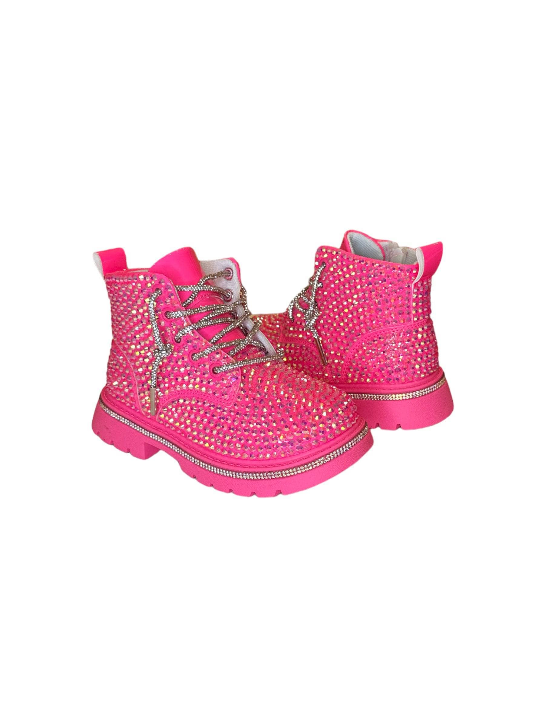 Hot Pink Sparkle Boots