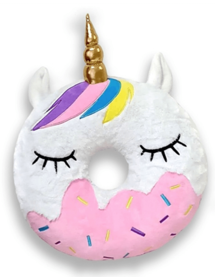 Unicorn Donut Plush Pillow