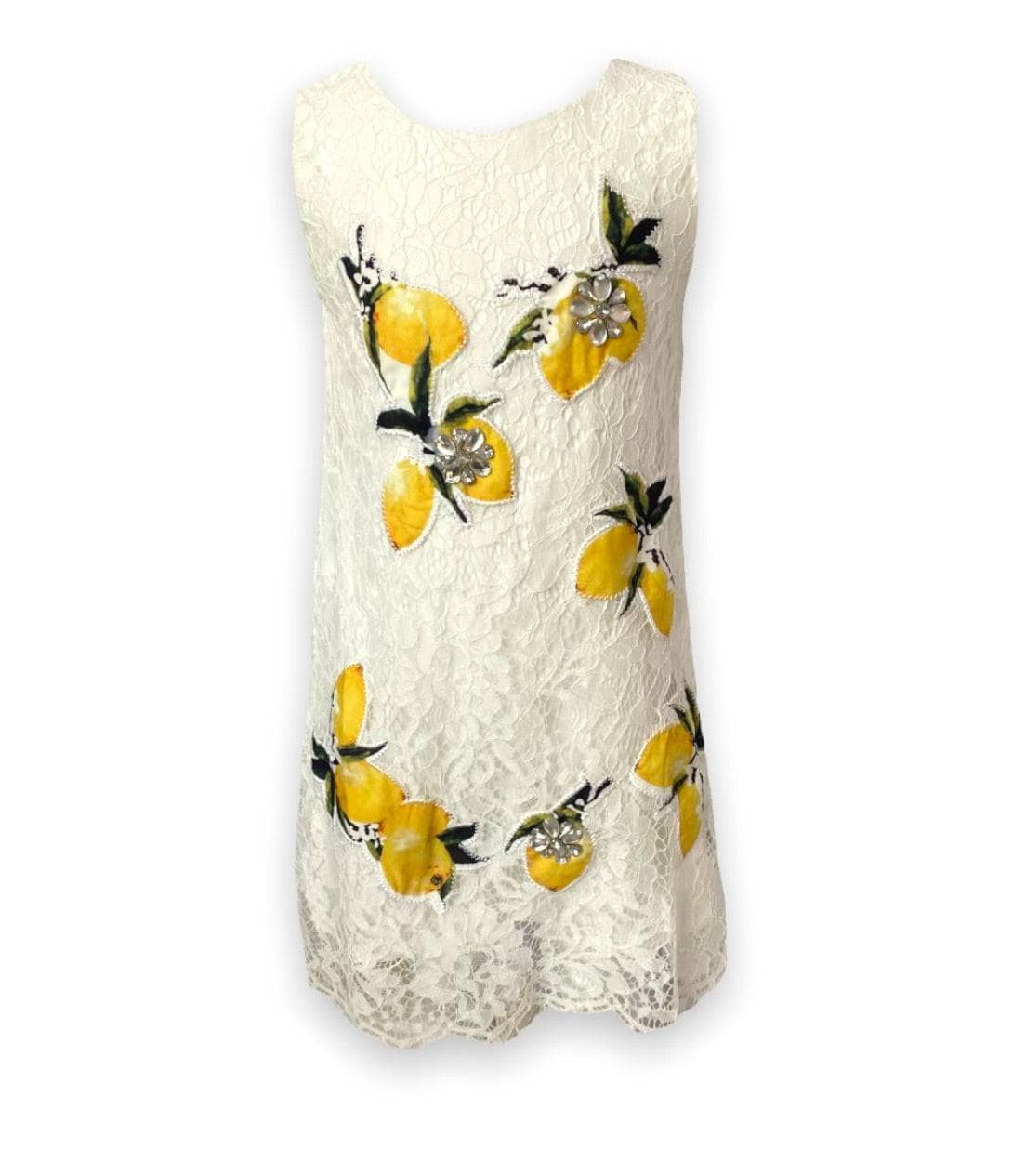 Crystal Lemon Lace Dress