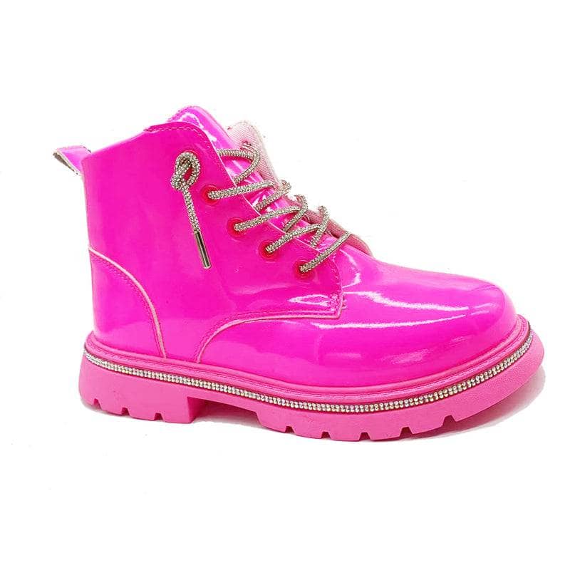 Hot Pink Crystal Boots