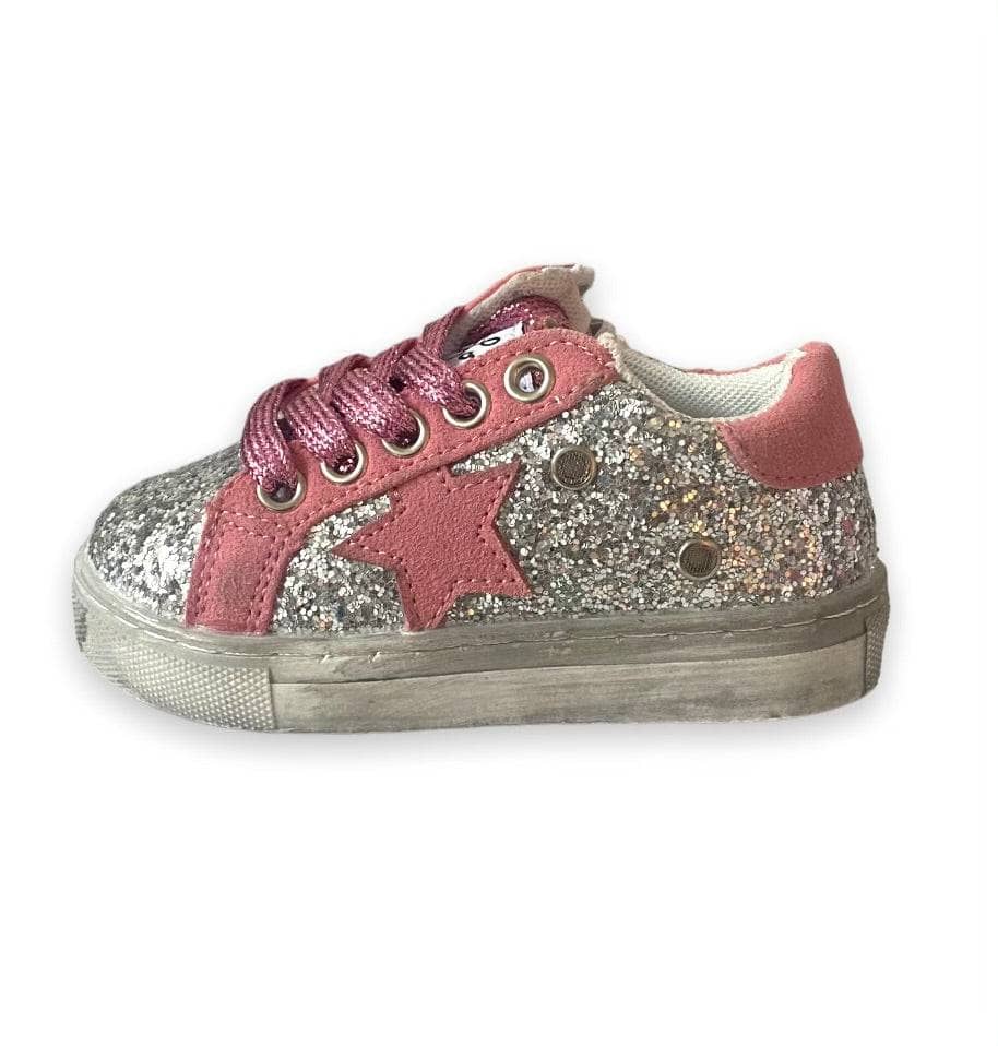 Glitter Pink Star Sneaker