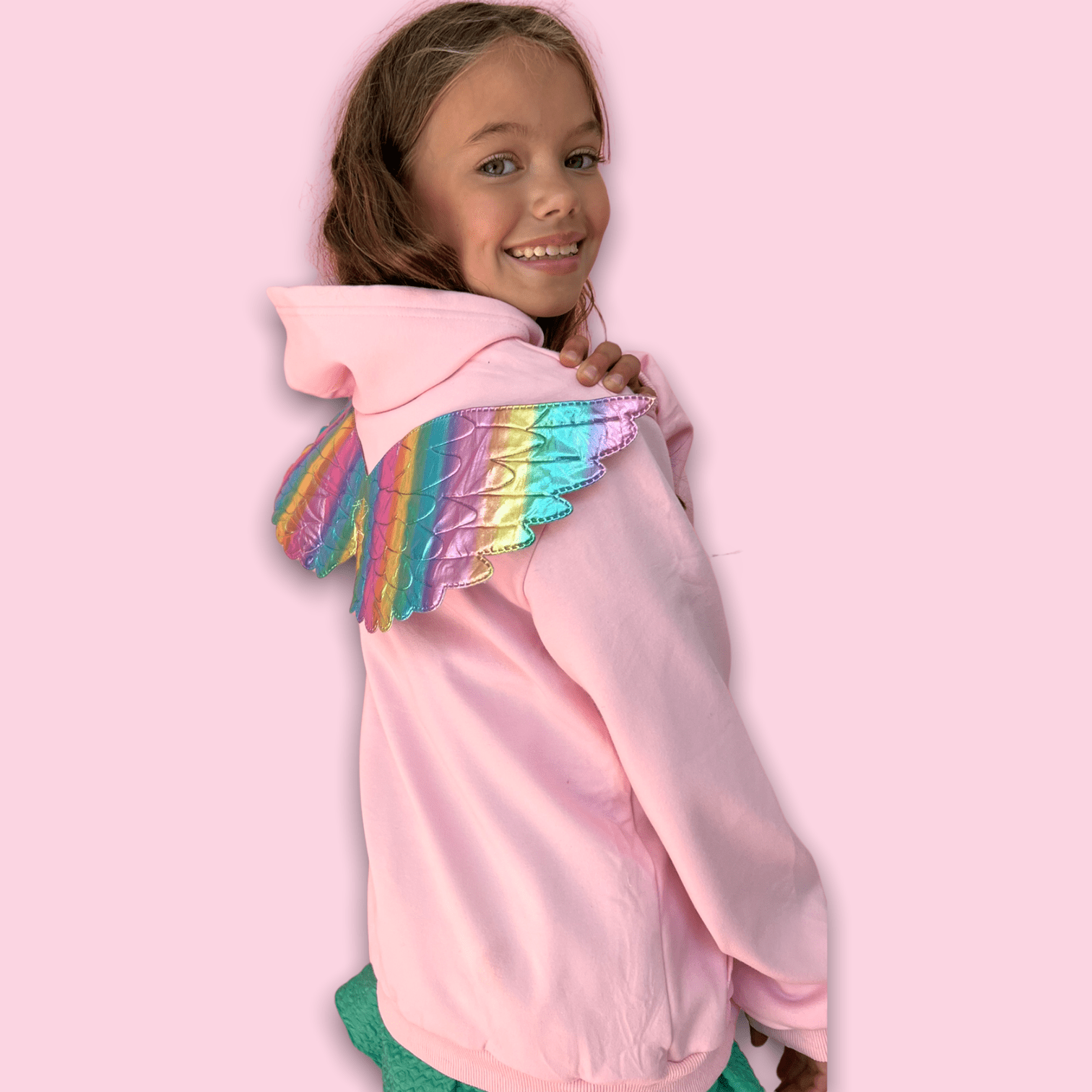 Metallic Angel Wings Hoodie