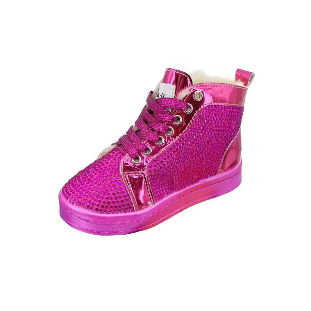 Pink Crystal Hologram Hightops