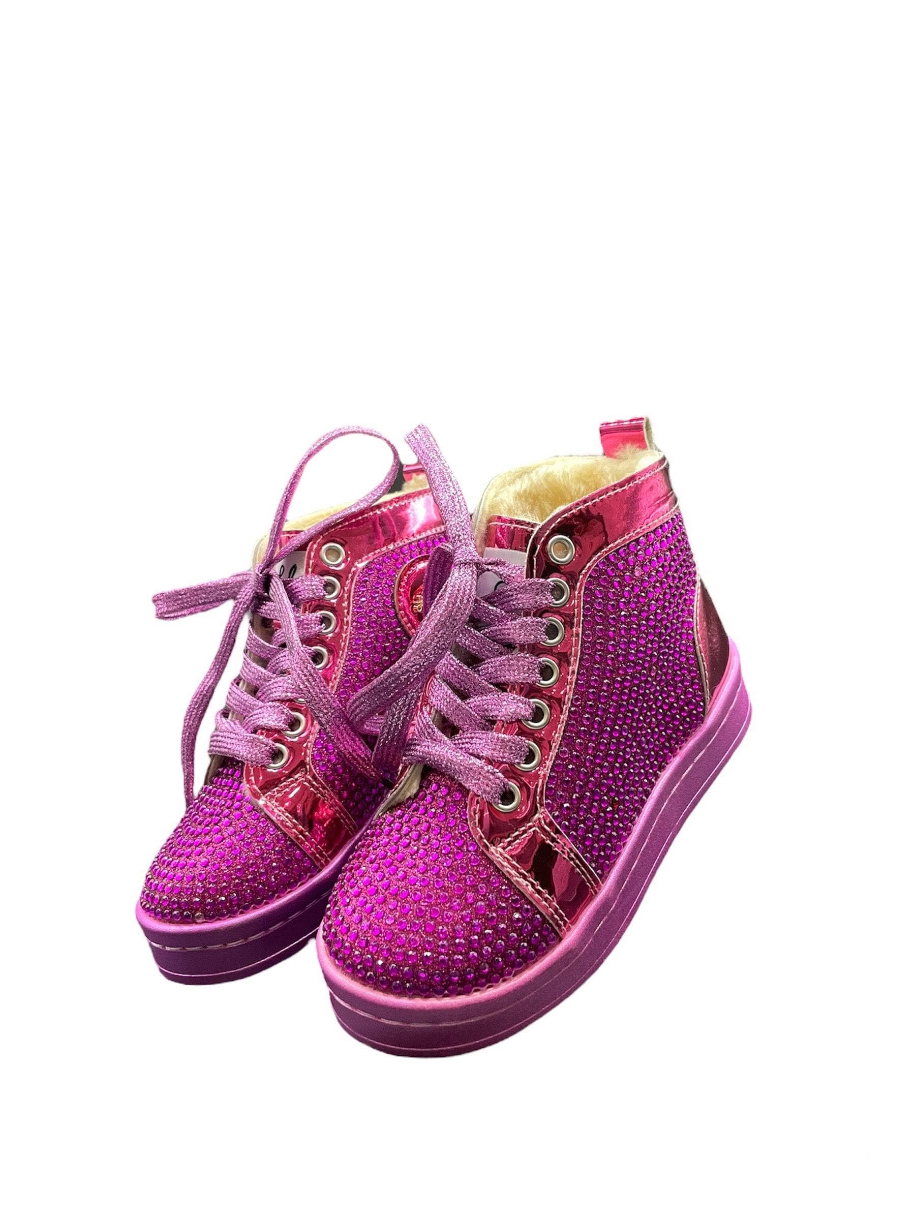 Pink Crystal Hologram Hightops