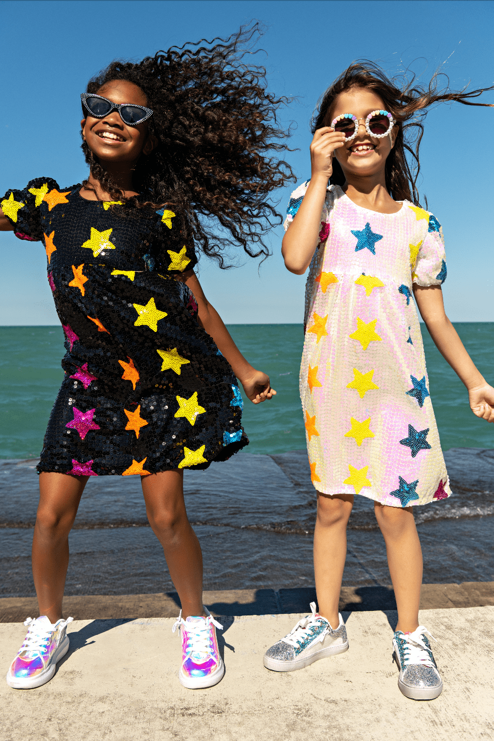 Sequin Rainbow Stars Dress