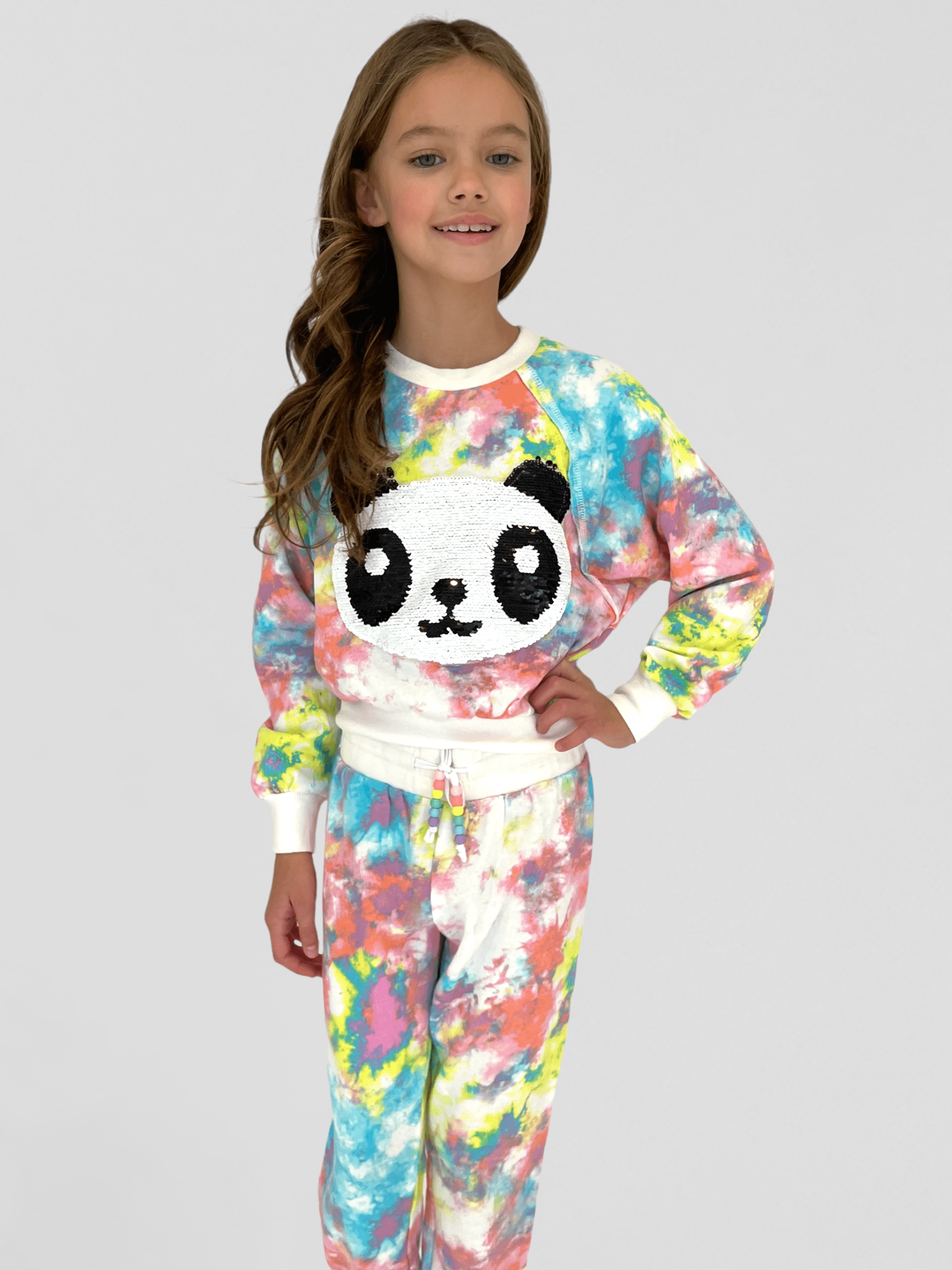 Tie Dye Splatter Panda Set