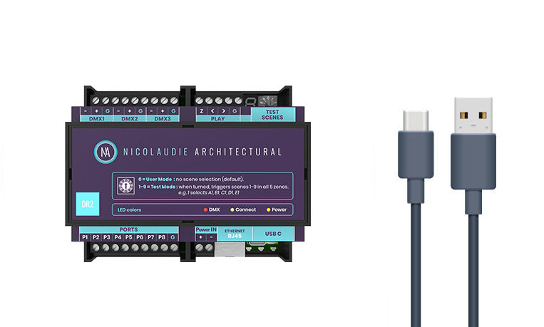 DINA-DR2 | Nicolaudie Network Lighting Controller 1024ch, Din Rail, Full