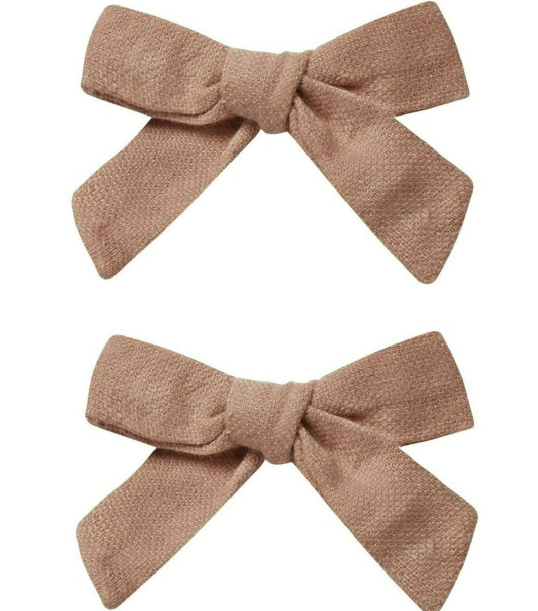 Rylee + Cru  Bow with Clip - Clay