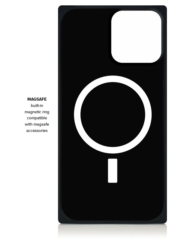 Black and White Colorblock SQUARE iPhone Case