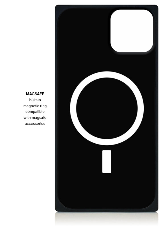 Black Patent SQUARE iPhone Case