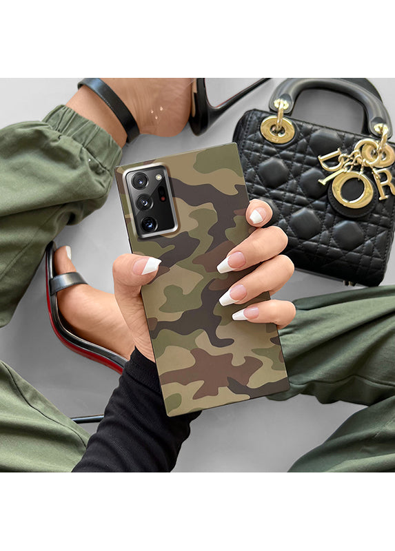 Matte Camo SQUARE Galaxy Case