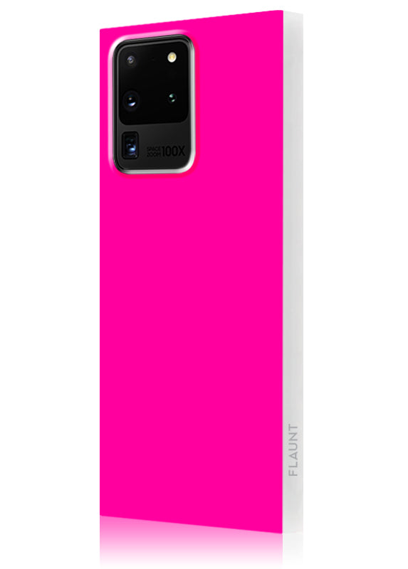 Neon Pink SQUARE Galaxy Case