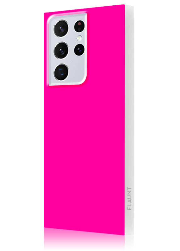 Neon Pink SQUARE Galaxy Case