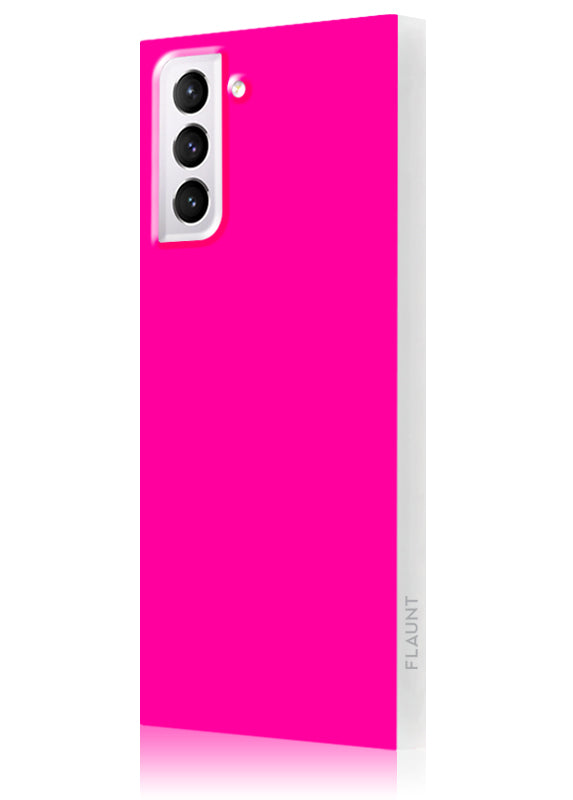 Neon Pink SQUARE Galaxy Case