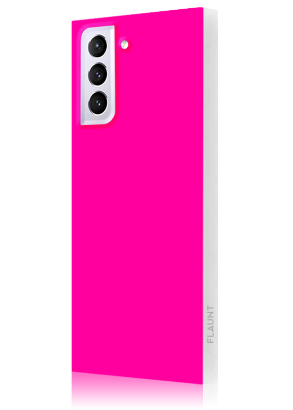 Neon Pink SQUARE Galaxy Case