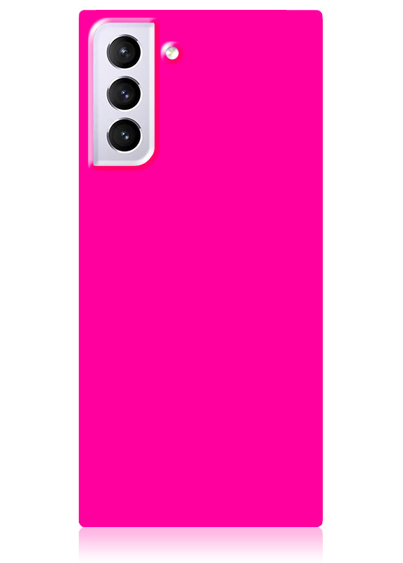 Neon Pink SQUARE Galaxy Case