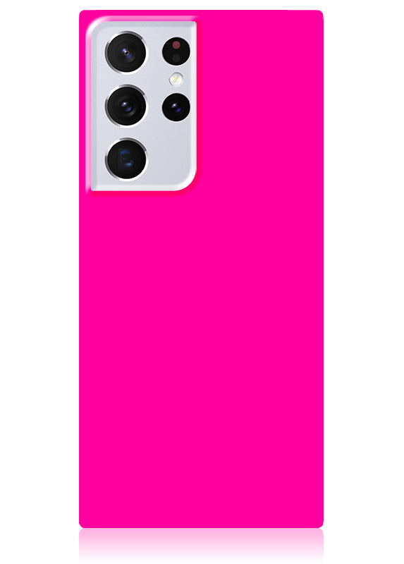 Neon Pink SQUARE Galaxy Case