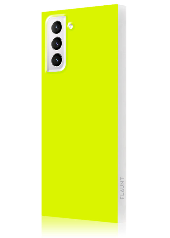 Neon Yellow SQUARE Galaxy Case