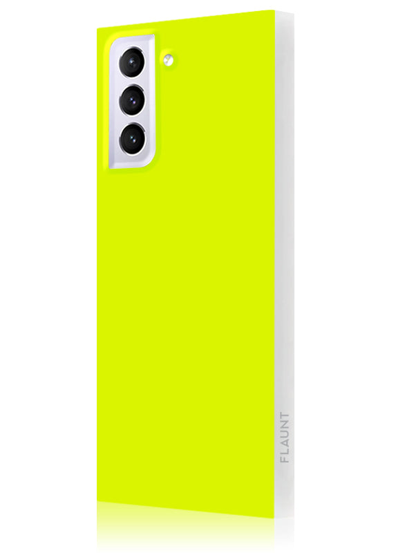 Neon Yellow SQUARE Galaxy Case