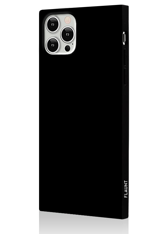 Black Patent SQUARE iPhone Case