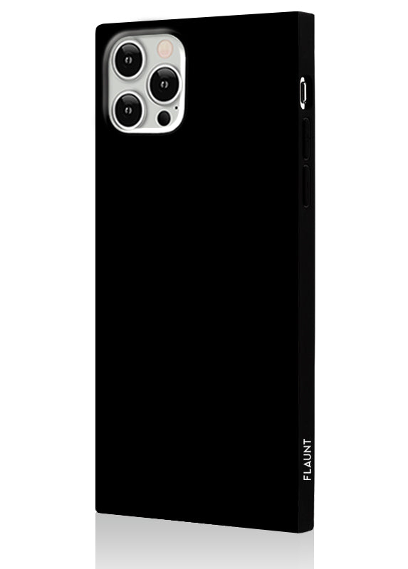 Black Patent SQUARE iPhone Case