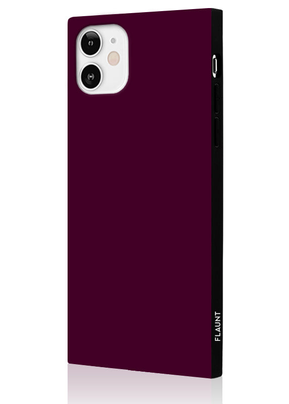 Burgundy SQUARE iPhone Case