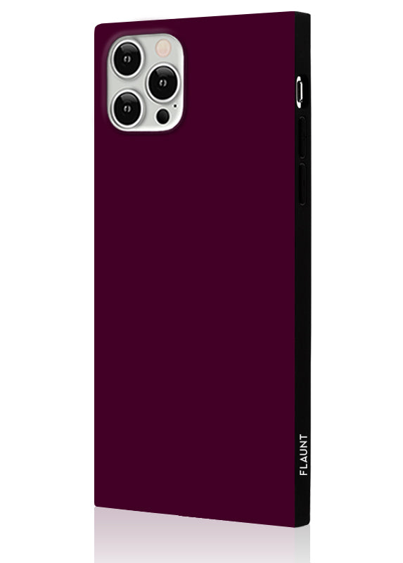 Burgundy SQUARE iPhone Case