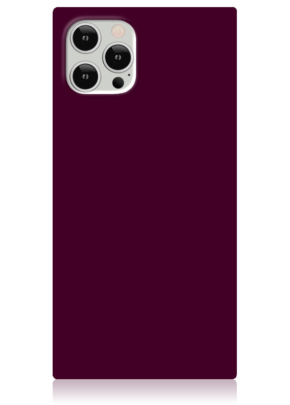 Burgundy SQUARE iPhone Case