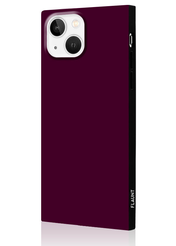 Burgundy SQUARE iPhone Case