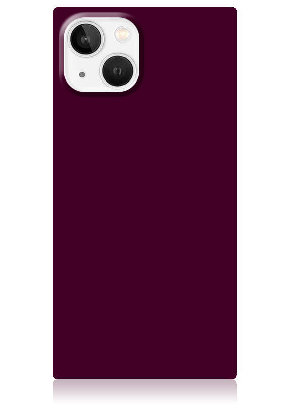 Burgundy SQUARE iPhone Case