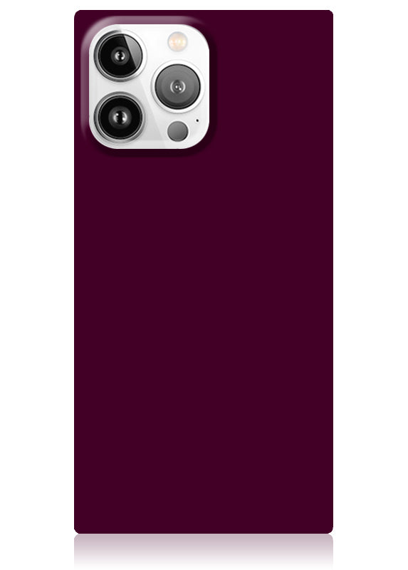 Burgundy SQUARE iPhone Case