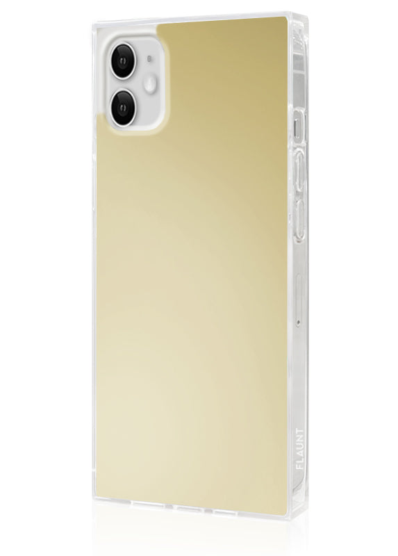 Metallic Gold Mirror SQUARE iPhone Case