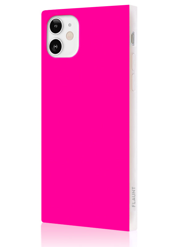 Neon Pink SQUARE iPhone Case