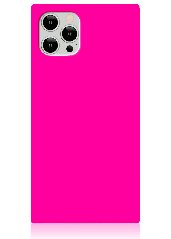 Neon Pink SQUARE iPhone Case