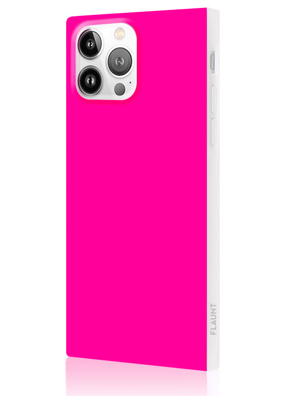 Neon Pink SQUARE iPhone Case