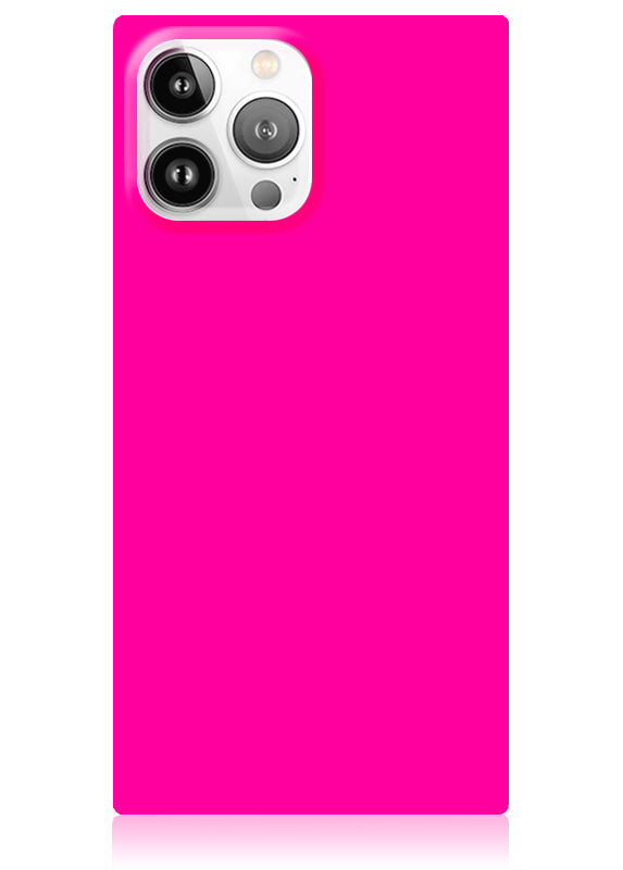 Neon Pink SQUARE iPhone Case